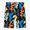 STELLA MCCARTNEY STELLA MCCARTNEY KIDS BOYS TEEN BLACK SEAWEED SHORTS