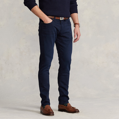 Polo Ralph Lauren Sullivan Slim Knit-like Chino Pant In Hunter Navy