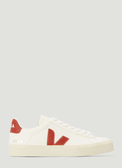 Veja Net Sustain Campo Leather Sneakers In Nocolor