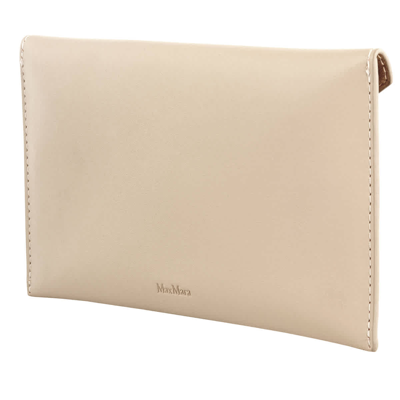 Max Mara Ladies Armony Envelope Clutch Bag In Beige