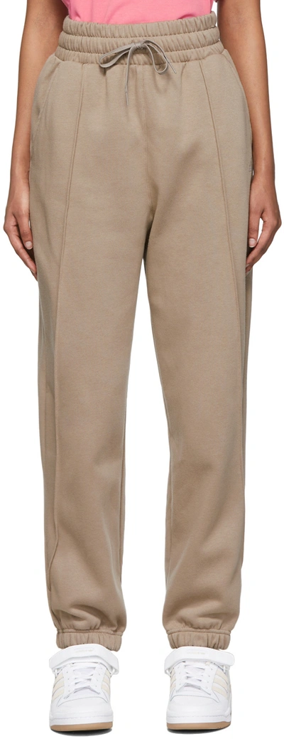Adidas Originals Brown Hyperglam Lounge Pants In Chalky Brown