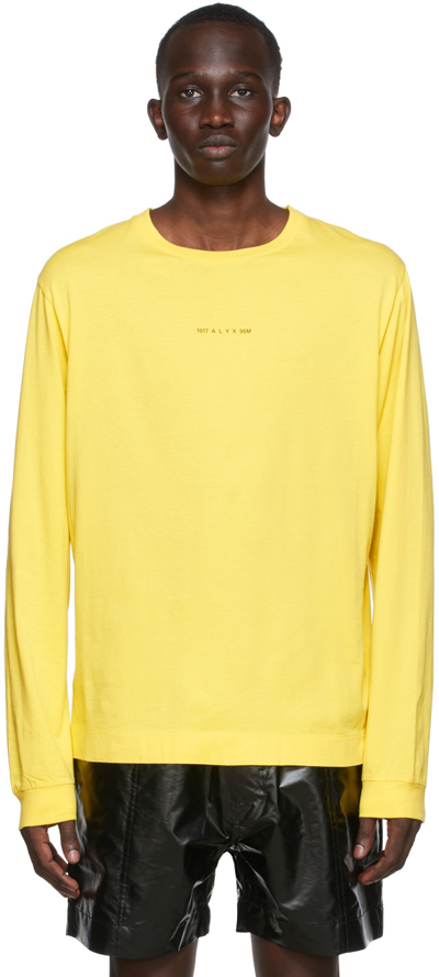 Alyx Printed Cotton-jersey T-shirt In Yellow