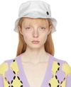 Maison Michel White Jason Bucket Hat In White