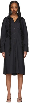Vince Pointed-collar Cotton Shirt Dress In Coastal-403cbl