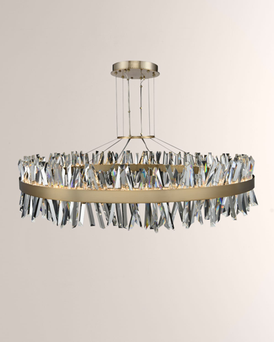 Allegri Crystal By Kalco Lighting Glacier 60" Led Round Pendant