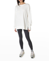 Sweaty Betty After Class Split Sweatshirt In Lily White