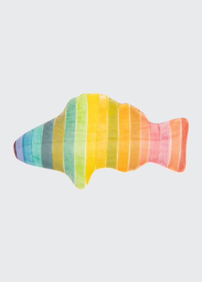 Mackenzie-childs Fish Knob Left Rainbow