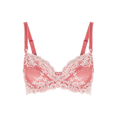 Wacoal Embrace Lace Pink Embroidered Lace Balcony Bra | ModeSens