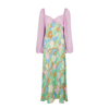 Rixo London Gio Printed Panelled Silk Maxi Dress In Multicoloured