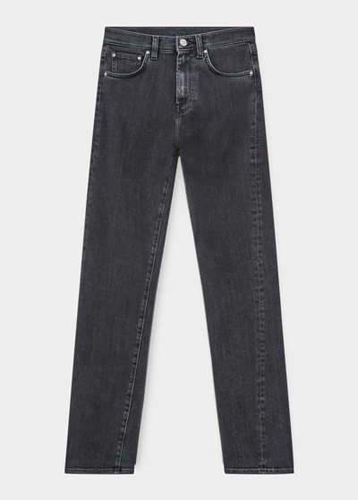 Totême Twisted Seam Cropped Jeans In Grey