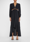 Jonathan Simkhai Jaelynn Cut-out Maxi Dress In Black