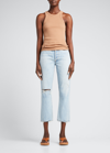 Agolde Bailey Scoop Tank In Pantyhose (md B