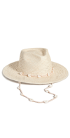Lack Of Color Seashells Fedora In Natural