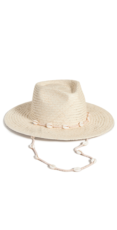 Lack Of Color Seashells Fedora In Neutrals