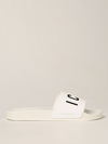 Dsquared2 Logo-print Open-toe Slides In 白色