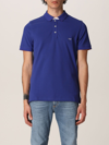 Fay Stretch Cotton Polo Shirt With Logo In 蓝色 1
