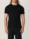 Polo Ralph Lauren Cotton T-shirt With Logo In Black