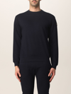Paul & Shark Cotton Sweatshirt With Logo Patch In Blue