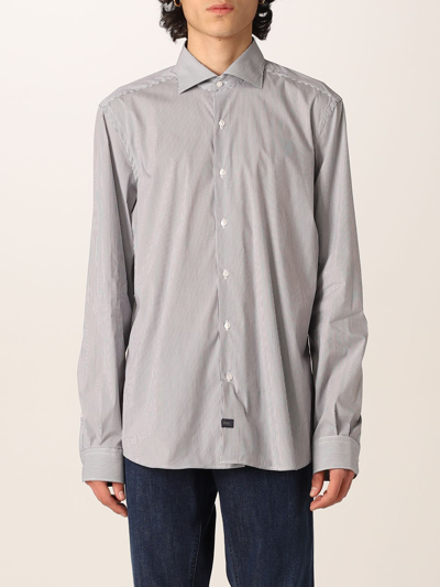 Fay Shirt With French Collar In Blue