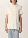 Lacoste Basic Polo Shirt With Logo In Yellow Cream
