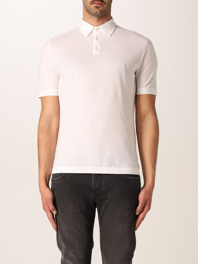 Zanone Polo Shirt  Men In White