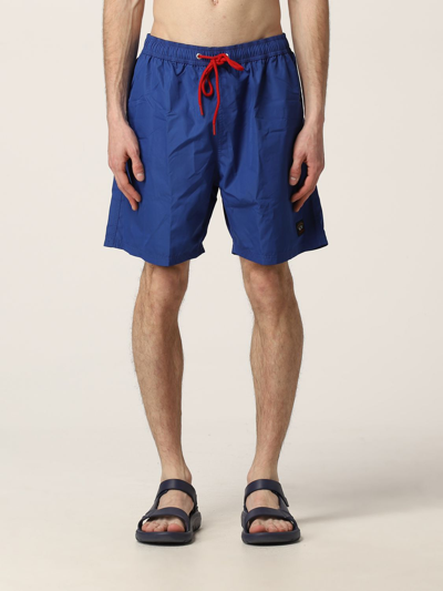 Paul & Shark Boxer Costume With Logo Patch In Blue
