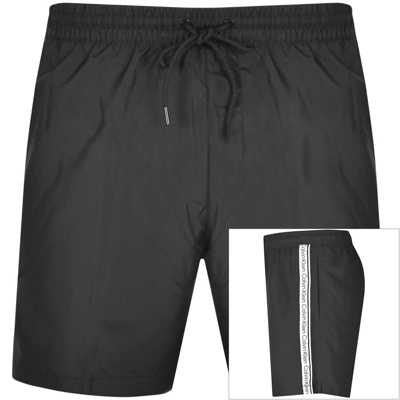 Calvin Klein Logo Swim Shorts Black