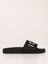Dsquared2 10mm Icon Rubber Slides In Black