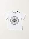 Balmain White T-shirt For Baby Boy With Logos