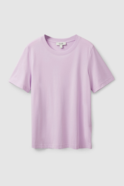Cos Regular Fit T-shirt In Purple