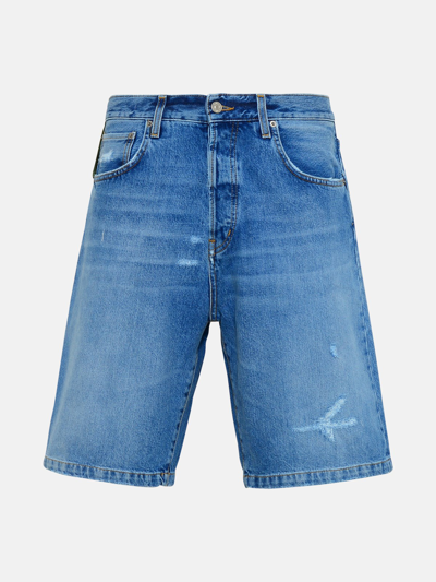 Haikure Blue Cotton San Pedro Denim Bermuda Shorts