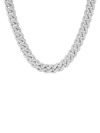 Anthony Jacobs Men's Stainless Steel & Simulated Diamond Cuban Link Chain Necklace In Neutral