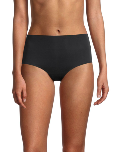 Ava & Aiden Women's Bonded Edge High-waist Briefs In Black