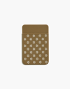 Mw Silicone Stick-on Phone Wallet In Spiced Olive