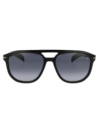 Db Eyewear By David Beckham Db 7080/s Sunglasses In 8079o Black