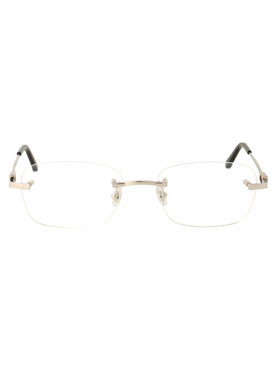 Cartier Ct0290o Glasses In 004 Silver Silver Transparent