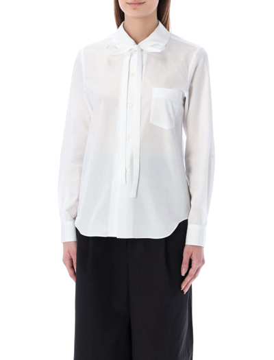 トップス Comme des garcons girl ribbon Comme Des Garcons Girl Ribbon Shirt In White | ModeSens