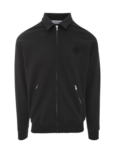 Department Five Garage Zipped Sweatshirt In Anthracite