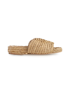 Paloma Barceló Interwoven Flat Sandals In Natural