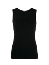 Joseph Scoop-neck Stretch Silk Tank In Black