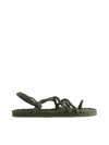 Nomadic State Of Mind Toe Joe Vegan Rope Sandals In Sage Green