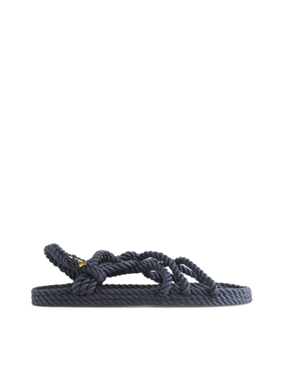 Nomadic State Of Mind Jc Crossed Sandals In Navy Blue