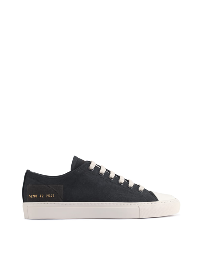 Common Projects Sneaker Canvas And Rubberized Leather Upper In Black