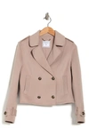 Belle & Bloom Better Off Military Wool Peacoat In Sand