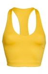 Zella Studio Lite Longline Bra In Yellow Autumn