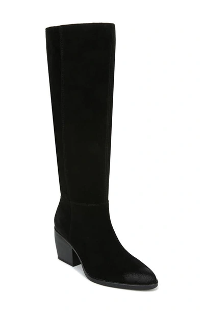 Naturalizer Fae Tall Boot In Black Suede