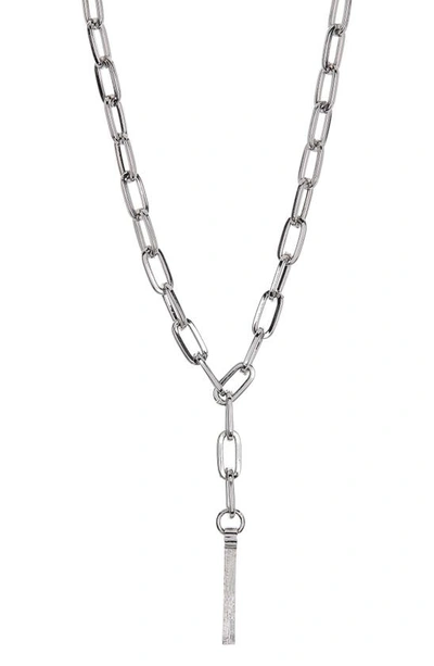 Abound Paperclip Chain Y-necklace In Silver