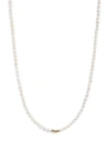 Set & Stones Natasha Genuine Pearl Necklace In Gold