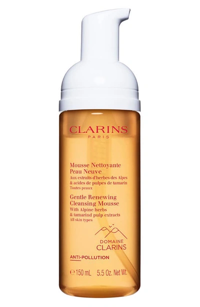 Clarins Gentle Renewing Foaming Cleansing Mousse, 5.5 Oz. In White