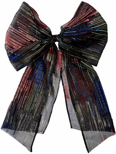 Maison Michel Wicole Bow Hair Clip In Red